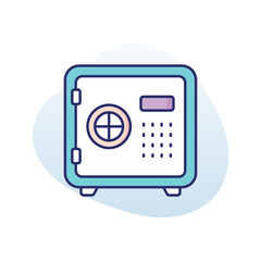 Safe Box Vector icon