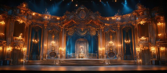 Baroque Stage Set for Beauty and the Beast