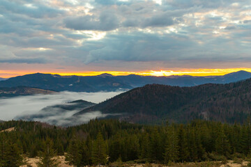 dawn in the spring mountains