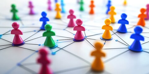 Wealth management services displayed as colorful abstract networks