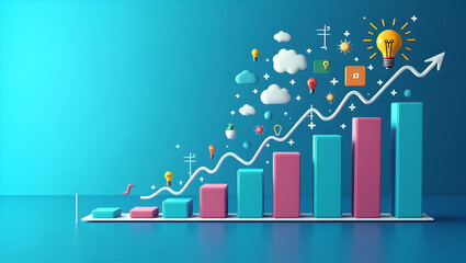 Midyear Marketing Goals Framework: Elevate Your Brand with Digital Innovation, Audience Engagement, and Measurable Growth Targets in Photo Stock Concept