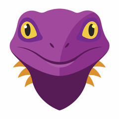 Lizard Head Vector Illustration - Reptile Animal Graphic Design File