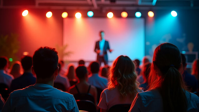 Evento escolar vibrante con maestro comprometido, celebrando logros acad?micos y fortaleciendo la comunidad. Espacio vac?o a la izquierda para texto o logo.