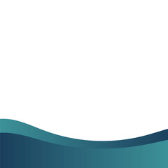 Gradient Blue Footer Shape