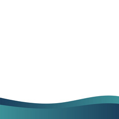 Gradient Blue Footer Shape