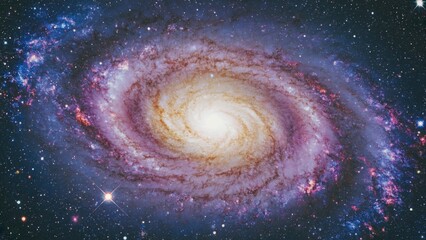 Space and galaxy photograph. Astronomical view of celestial bodies.