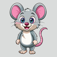 Cute little mouse cartoon 