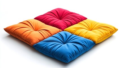 Obraz premium colorful cushion on white background