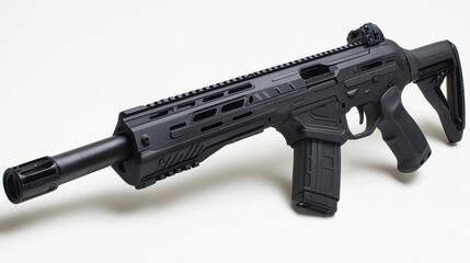 Black Modern Tactical Rifle Weapon
