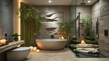 interior of a modern bathroom
