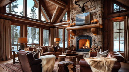 interior of a luxury hotel