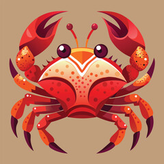 cartoon crab digital art illustration