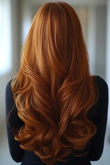 Naklejka premium Woman's Gorgeous Red Hair Styling