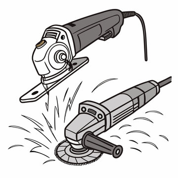grinders tools black and white clip art preview