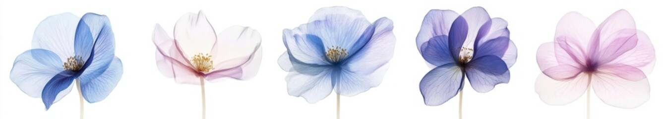 Delicate Floral Translucence