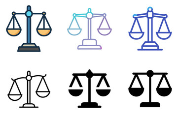 Scales of Justice Icon for Law and Fairness