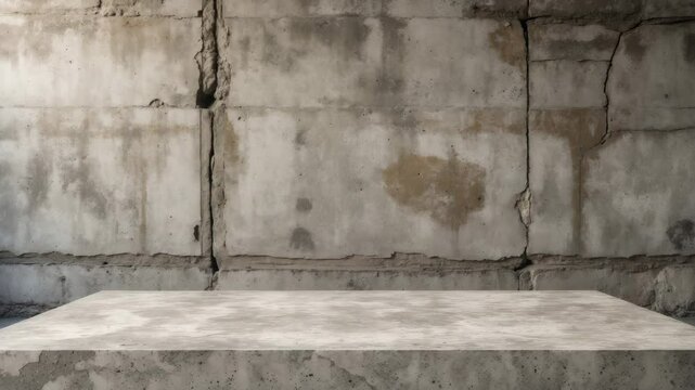 High-quality cement texture background. Unfinished concrete wall - concrete surface. Weathered grunge texture backgrounds. Perfect background with room. Elegant concrete stone tabletop desk view.