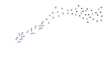 Pastel confetti sprinkle and dot decoration