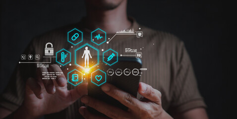 man consults with a doctor from home using his smartphone. Telehealth makes medical care easy, safe, and accessible—no waiting rooms, just quality care at your fingertips.