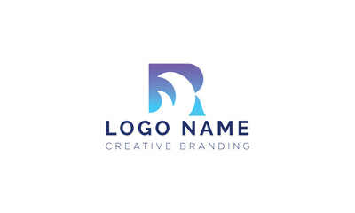 Minimalist R Logo for Branding and Identity.