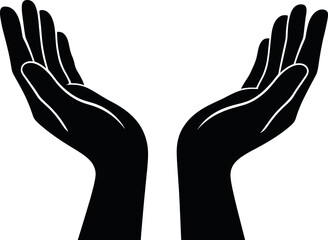 Minimalist design of open hands gesture for creative use