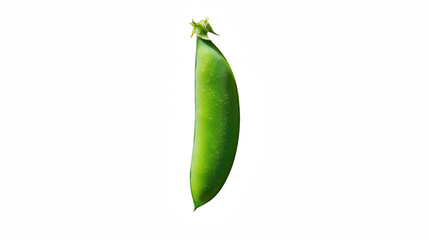 a single pea in a pod on a transparent background, PNG image, PNG file, Generative art.