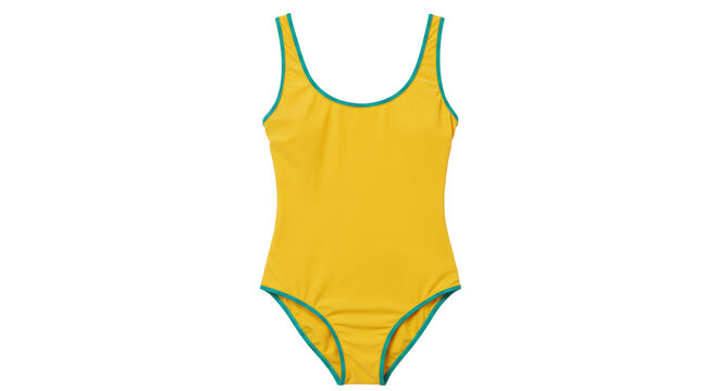 Isolated Yellow Swimsuit