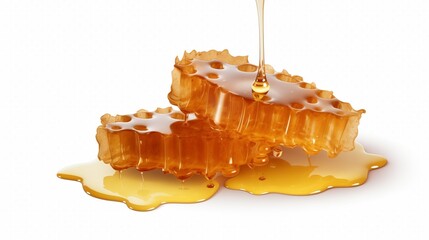 honeycomb on white background