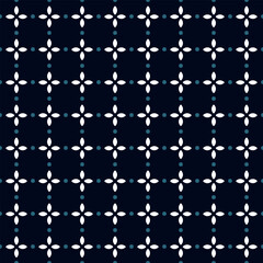 Diamonds seamless pattern classic blue white background geometric motif. Modern geometrical grunge texture fabric design textile swatch ladies dress, men's shirt, scarf all over print block