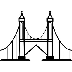 golden gate bridge vector