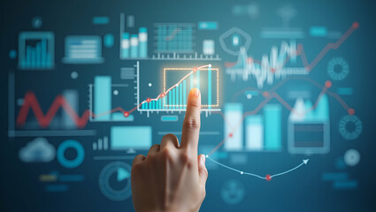 Obraz premium Mid-Year Productivity Check: Enhance Operational Efficiency with Superior Photo Stock Visuals & Data Analytics for Optimal Outcomes in Business Performance