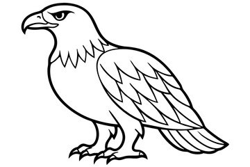 Fototapeta premium Flying Eagle Wireframe