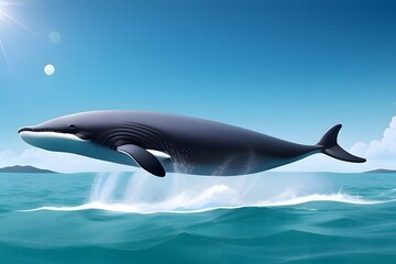 Obraz premium dolphin jumping out of the water