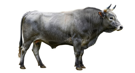 Isolated Piedmontese Cattle