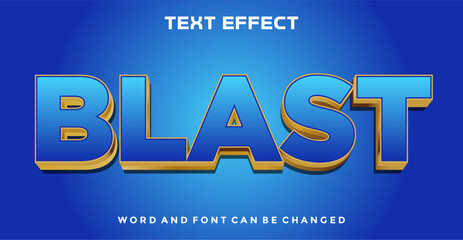 Blast editable text effect
