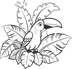 vector illustration of a bird
