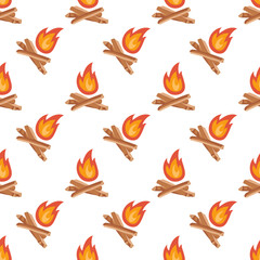 Camping and hiking kit set, hand-drawn elements. Summer vacation Travel Equipment, clothing, backpack, navigation instruments, fire, road pointer Flat vector illustration for nikes, tourism, vacation.