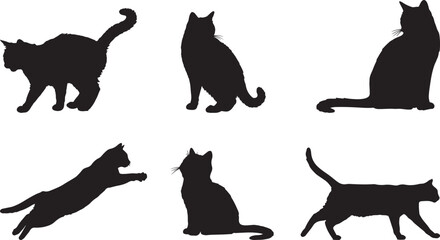 Assorted Cat Silhouettes

