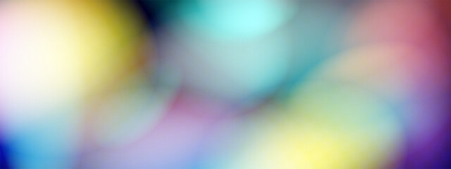 Blurred rainbow refraction overlay effect. Light lens prism effect on transparent background. Holographic reflection, crystal flare leak shadow overlay. Vector abstract illustration.