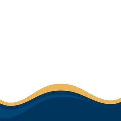 Wave Line Footer Shape