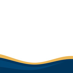 Wave Line Footer Shape