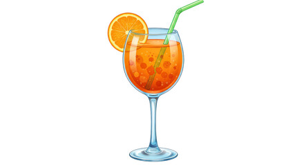 Isolated Orange Cocktail