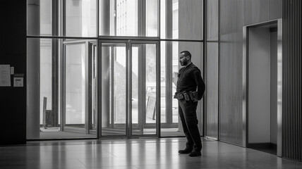 Security Guard in the building