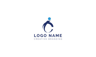 Minimalist IC Logo for Branding and Identity.
