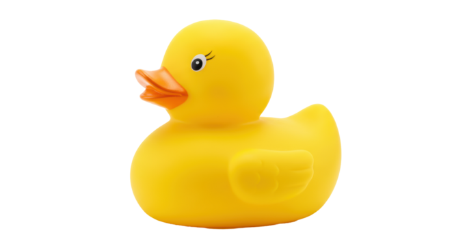 Isolated Yellow Rubber Duck