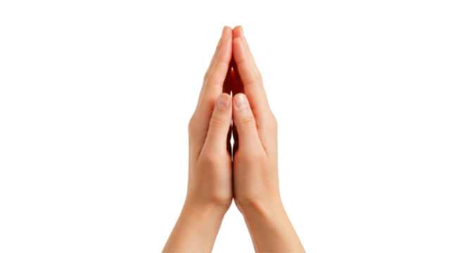 Isolated Praying Hands