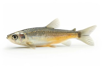 Fototapeta premium Colorful freshwater fish swimming gracefully in a clear aquatic environment during daylight hours isolated on transparent background