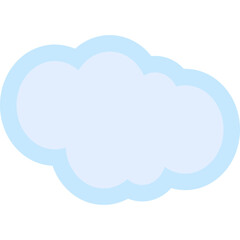 Obraz premium Cloud Cute Vector