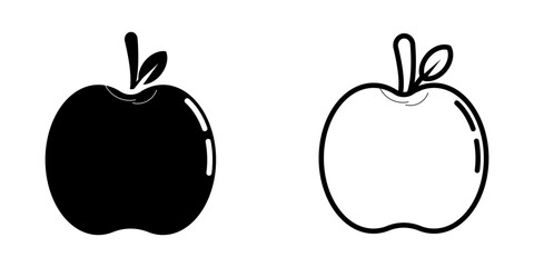Apple icon on white background