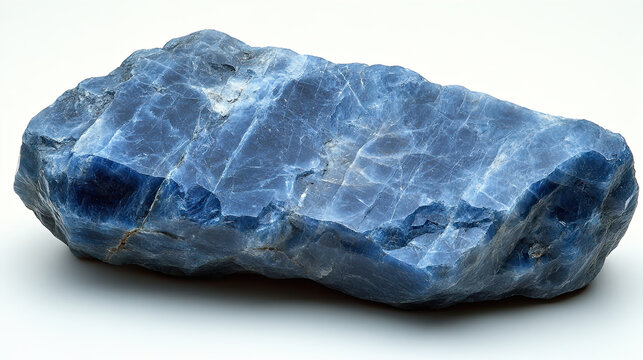 Blue Gemstone or Mineral with Distinctive Color and Irregular Shape